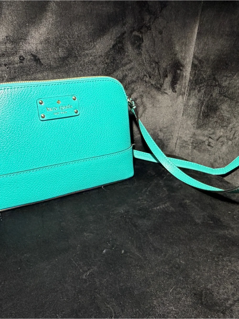 kate spade Turquoise Leather Crossbody Bag